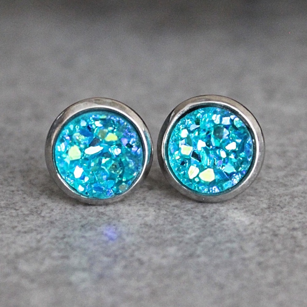 Turquoise Earrings, Teal Earrings, Aqua Earrings